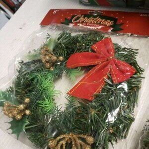 Set of 2 Glorifies 8 inch Christmas Wreath #21412WR